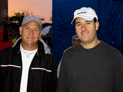 Dad and me at the start